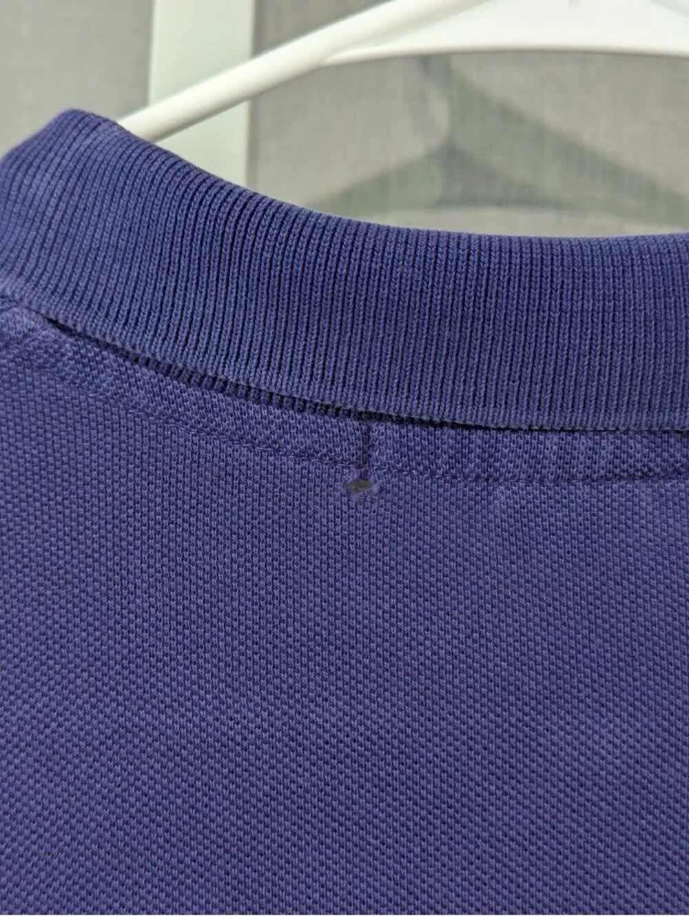Vintage 90s Polo Ralph Lauren Mens L Shirt Purple Single Stitch Polo 24x30.5